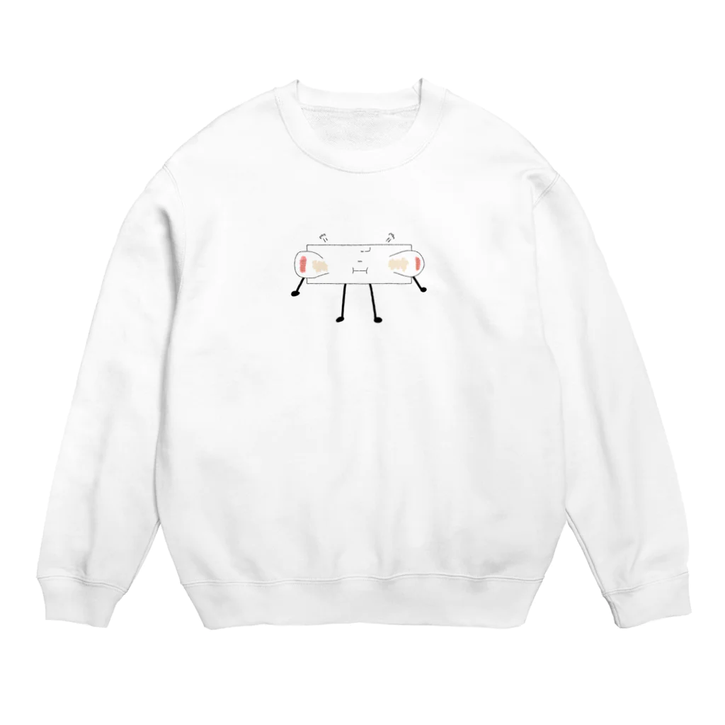 ヘンテコデザイン専門店　SYUNLABOのやきもち Crew Neck Sweatshirt