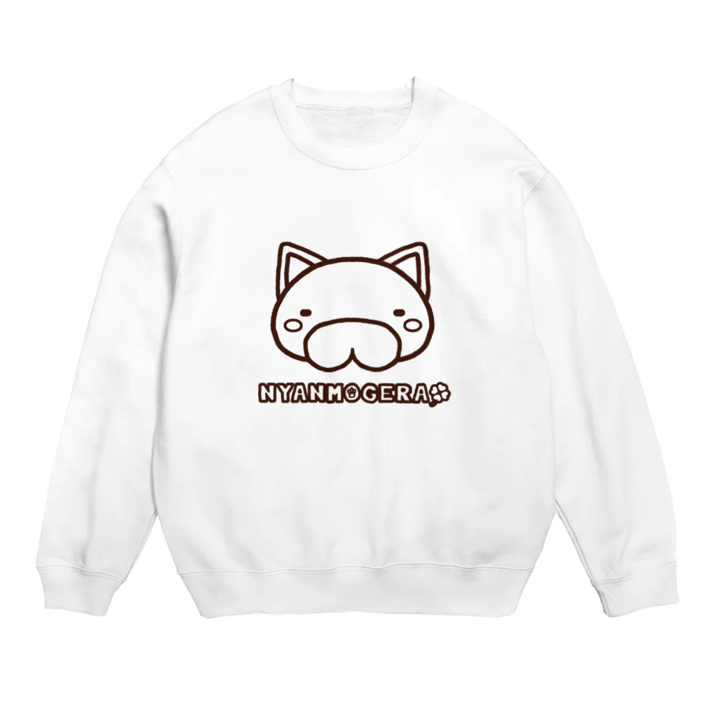 Moon Phaseのにゃんもげら：Basic Style Crew Neck Sweatshirt