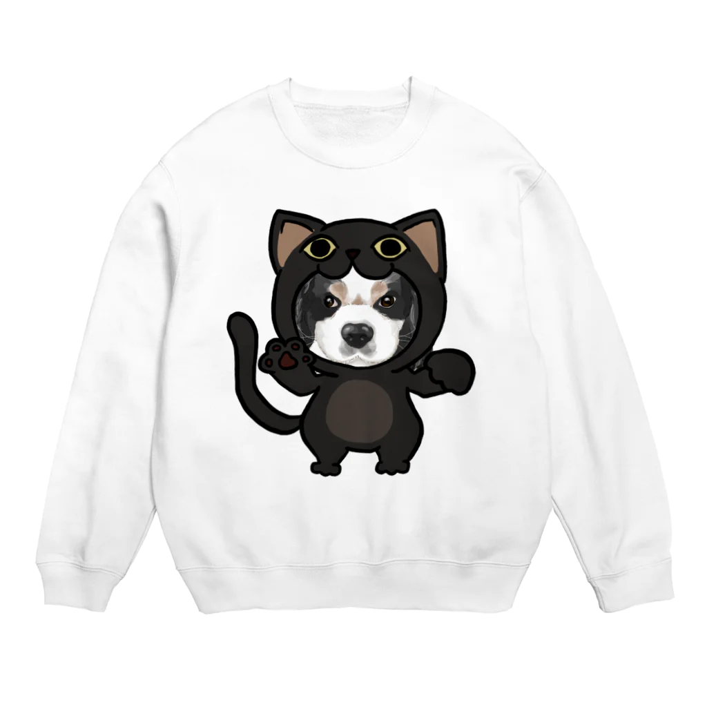 みきぞーん｜保護猫 ミッキー画伯と肉球とおともだちのmaruku Crew Neck Sweatshirt