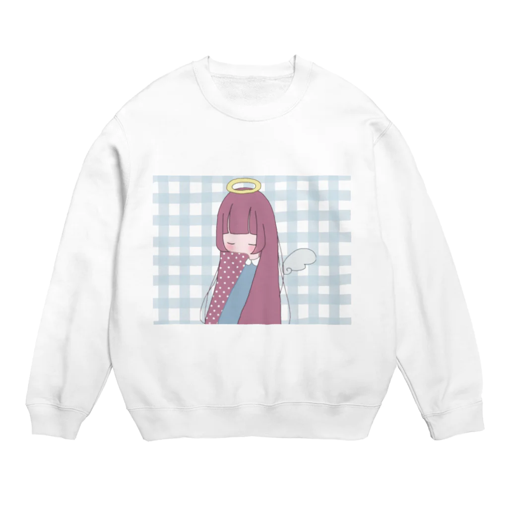 眠兎の居眠り天使Ⅰ Crew Neck Sweatshirt