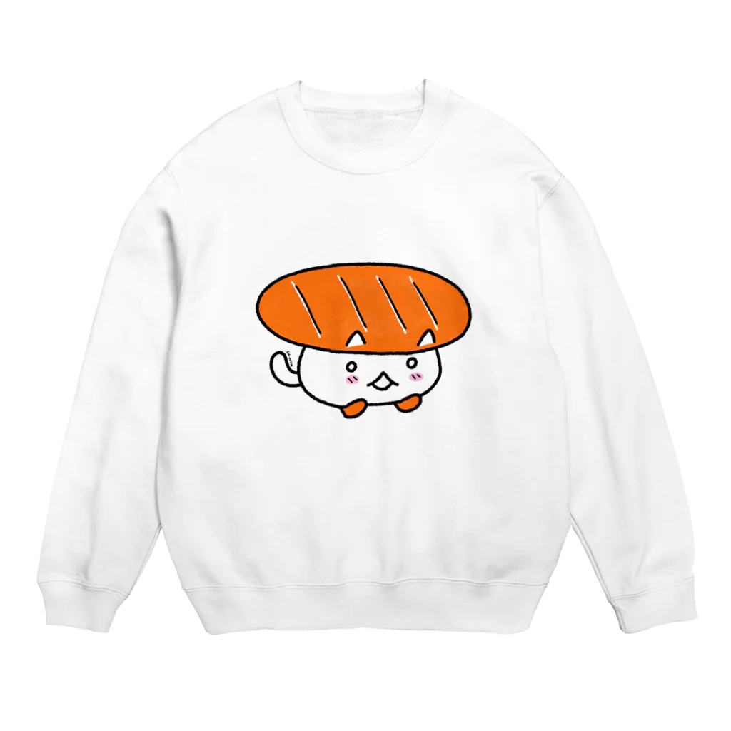 どうぶつ回転寿司のサーにゃ Crew Neck Sweatshirt