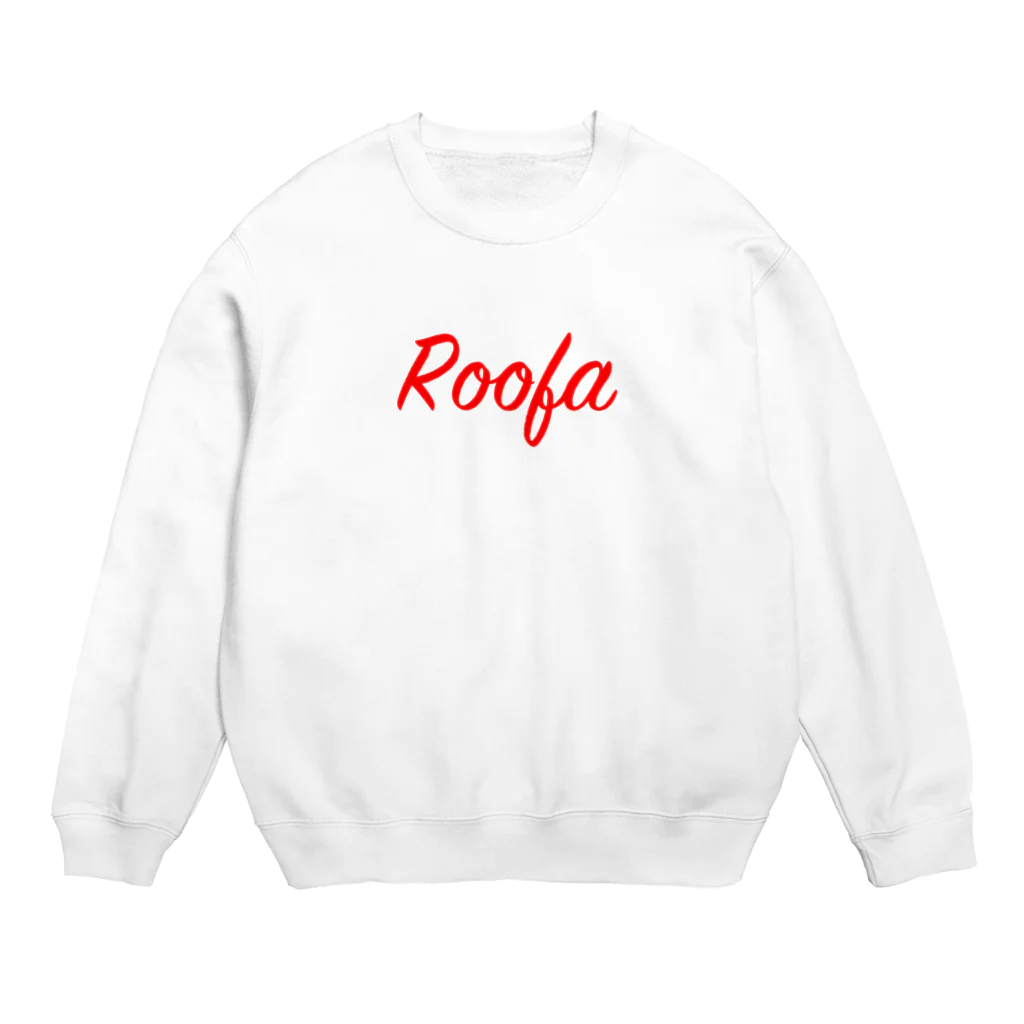 RoofaのRoofa Red Logo Crew Neck Sweatshirt