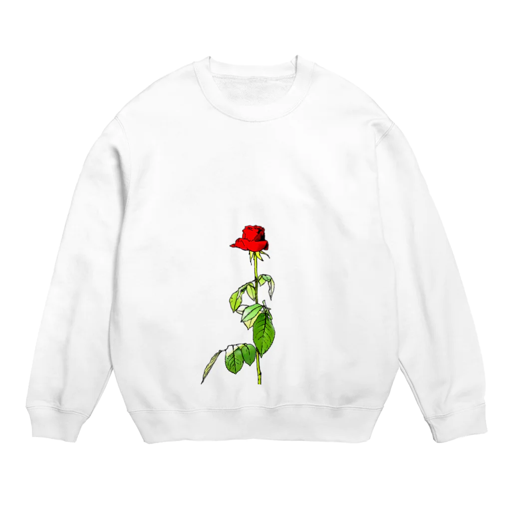 Onuuuun Artの薔薇 Crew Neck Sweatshirt