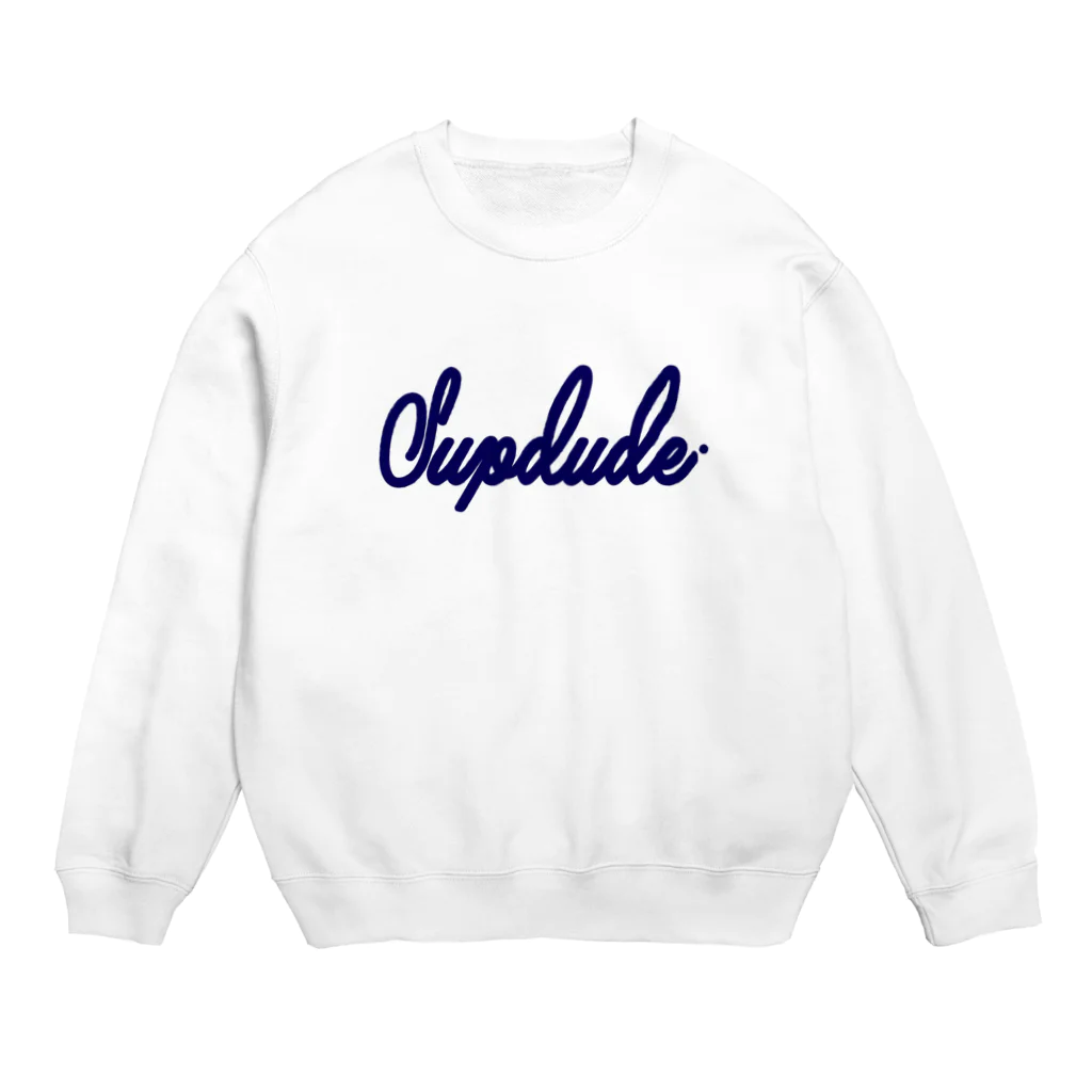 SupdudeのCalligraphy(BlueBase) Crew Neck Sweatshirt