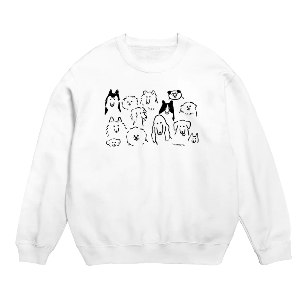 yukkeのいぬたち Crew Neck Sweatshirt