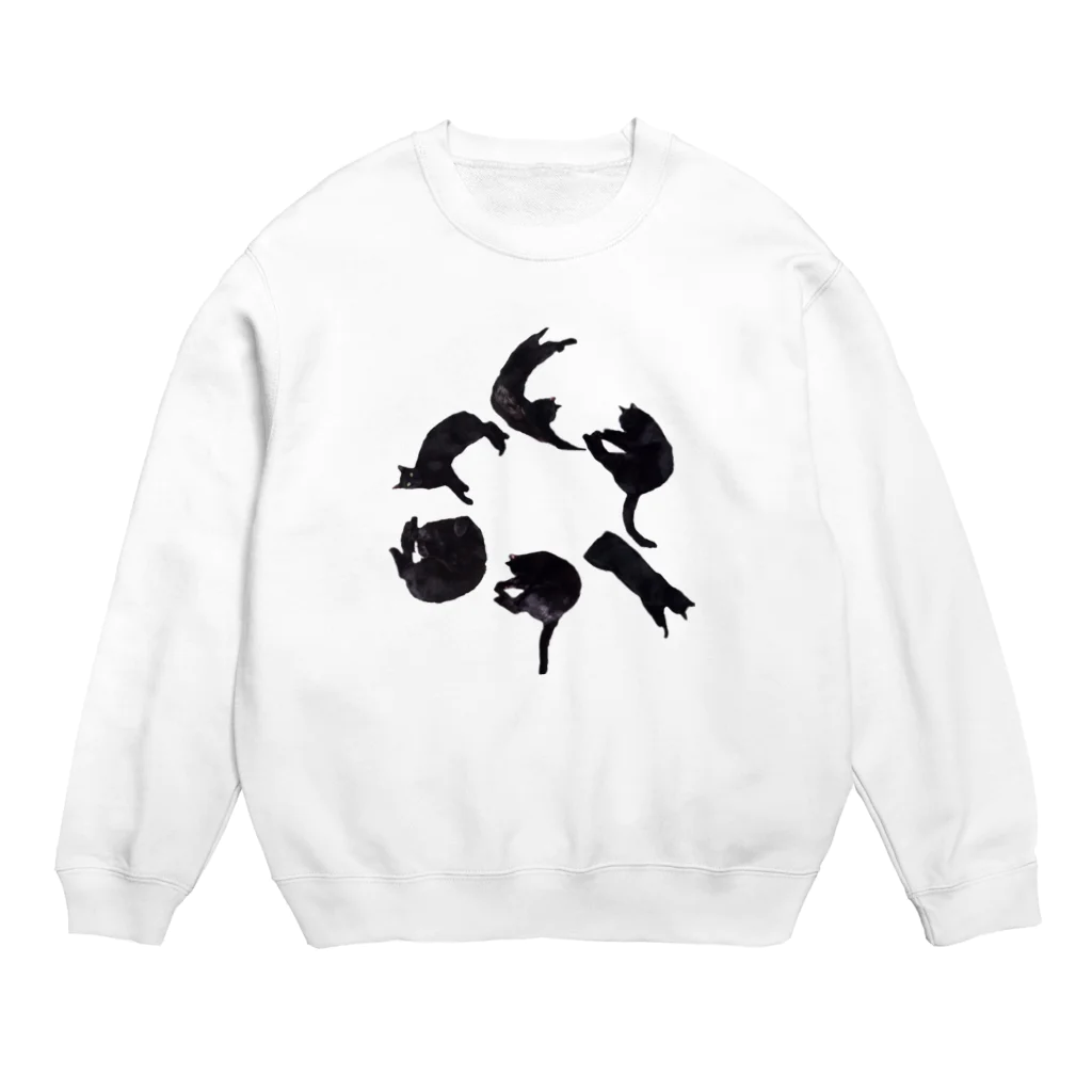 carbonbonの猫文字カーボン Crew Neck Sweatshirt