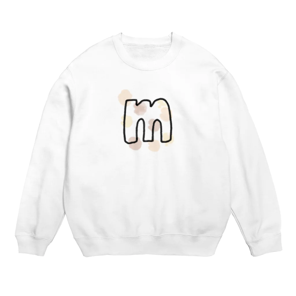 焼きマシュマロ屋さんの焼きマシュマロ ロゴ Crew Neck Sweatshirt