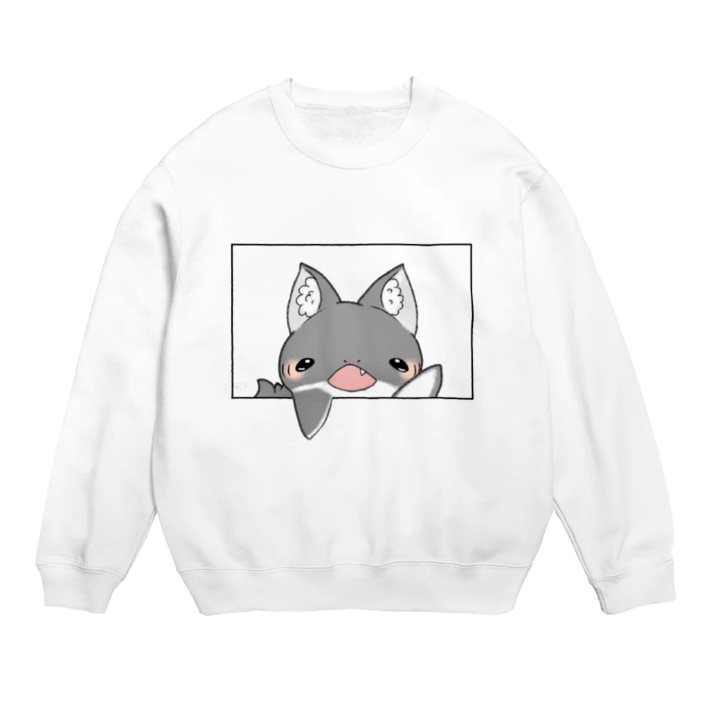 いなりのとびだすキツネザメ Crew Neck Sweatshirt