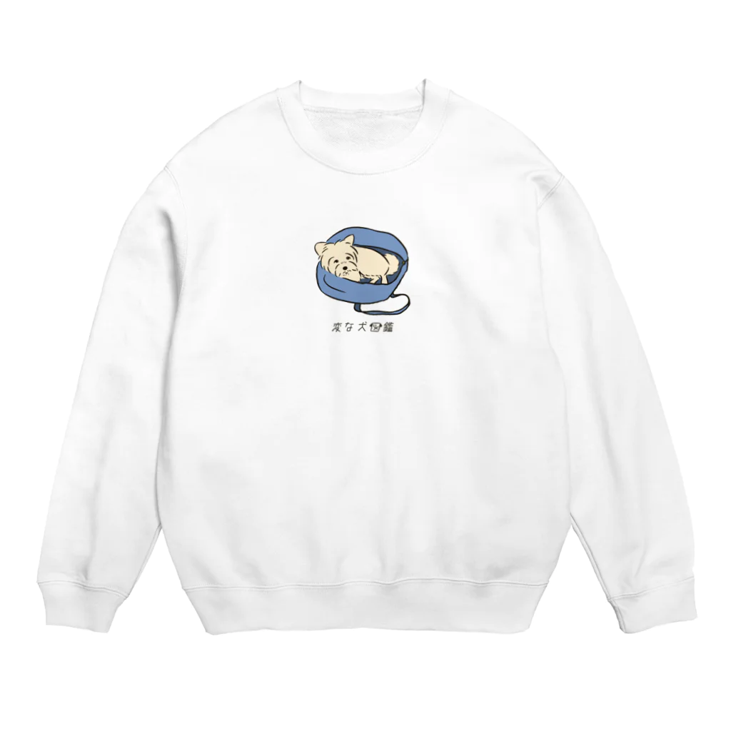 いぬころ｜変な犬図鑑のNo.095 カバリーヌ[2] 変な犬図鑑 Crew Neck Sweatshirt