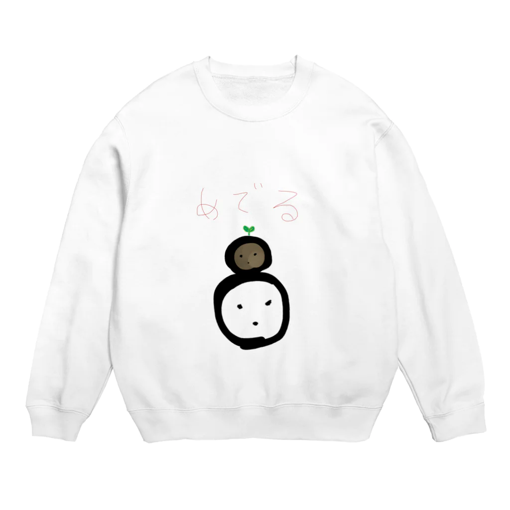 ken1mederuのかおかお めでる Crew Neck Sweatshirt