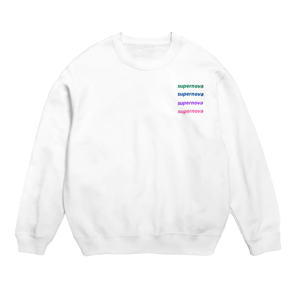 yoonagoのsupernova  Crew Neck Sweatshirt