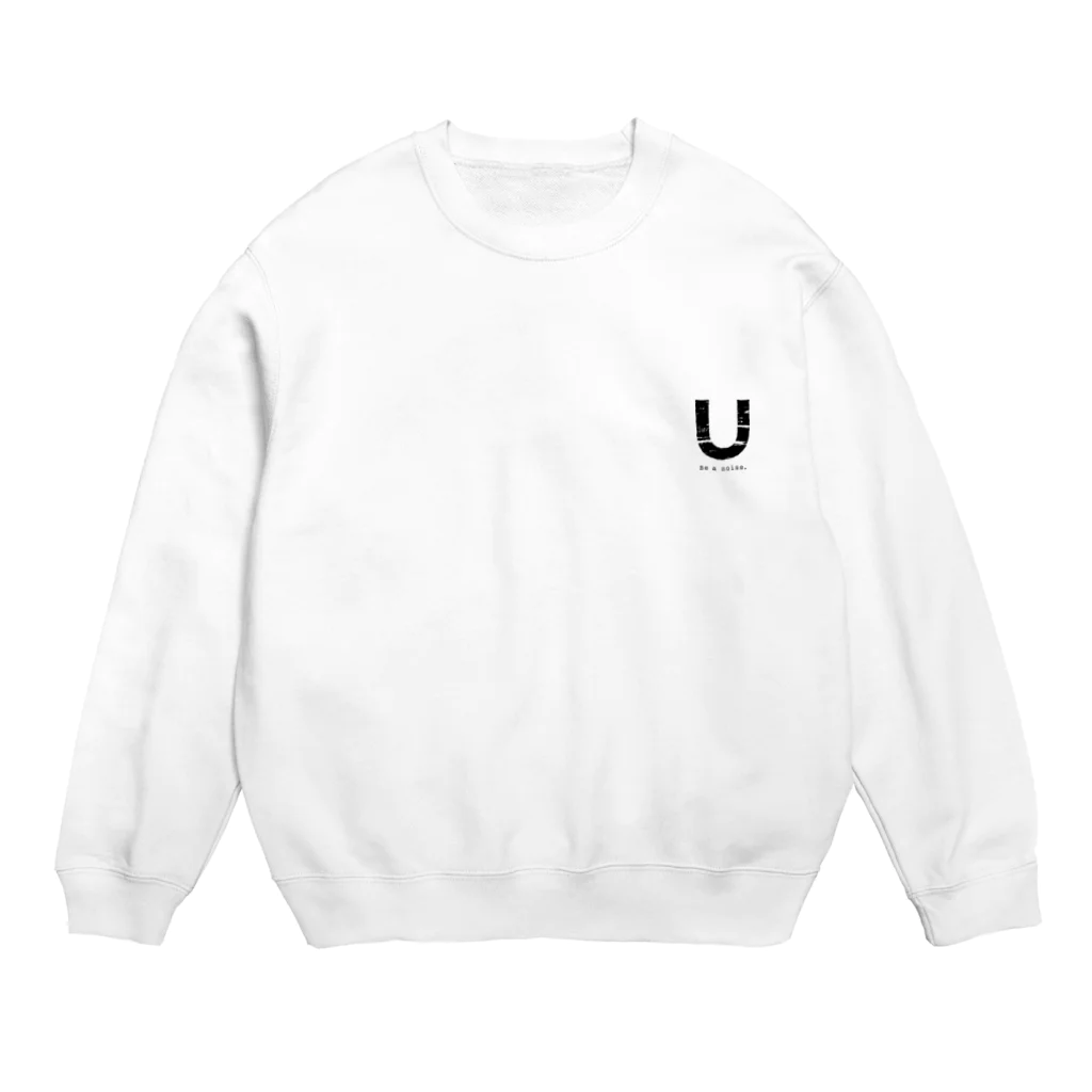 noisie_jpの【U】イニシャル × Be a noise. Crew Neck Sweatshirt