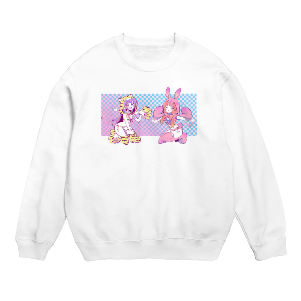 モナ子の干支ガールズとらう Crew Neck Sweatshirt