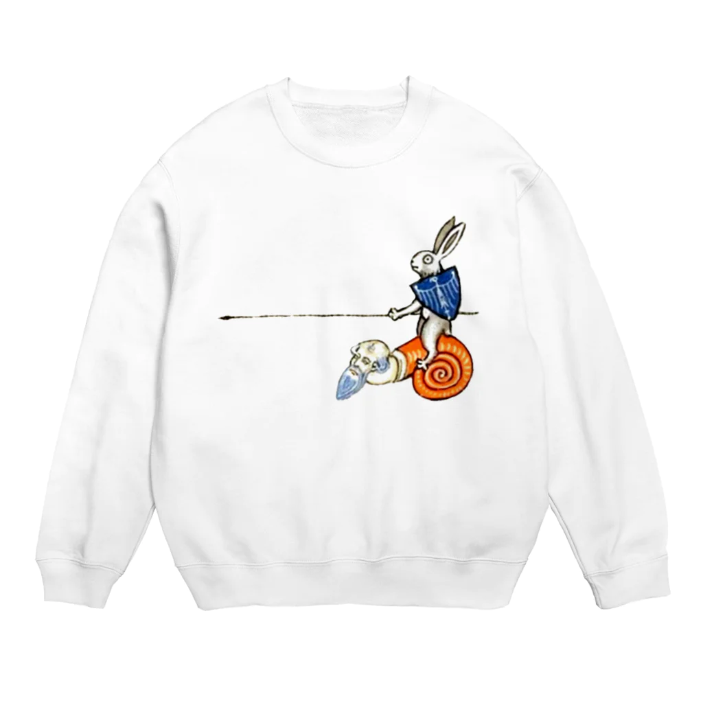 USGのキモい何かに乗るウサギ Crew Neck Sweatshirt