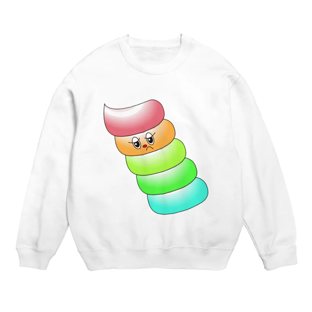 ちんぷんかんプリンのカラフル歯みがき粉 Crew Neck Sweatshirt