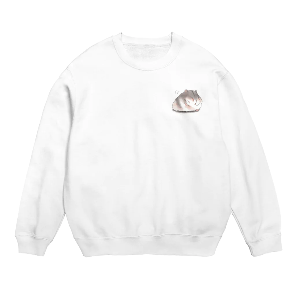 いとのほっぺこねこねハムスター Crew Neck Sweatshirt