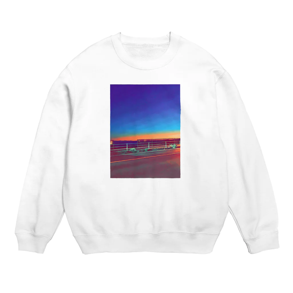 わらしゃんどの夕暮れ Crew Neck Sweatshirt