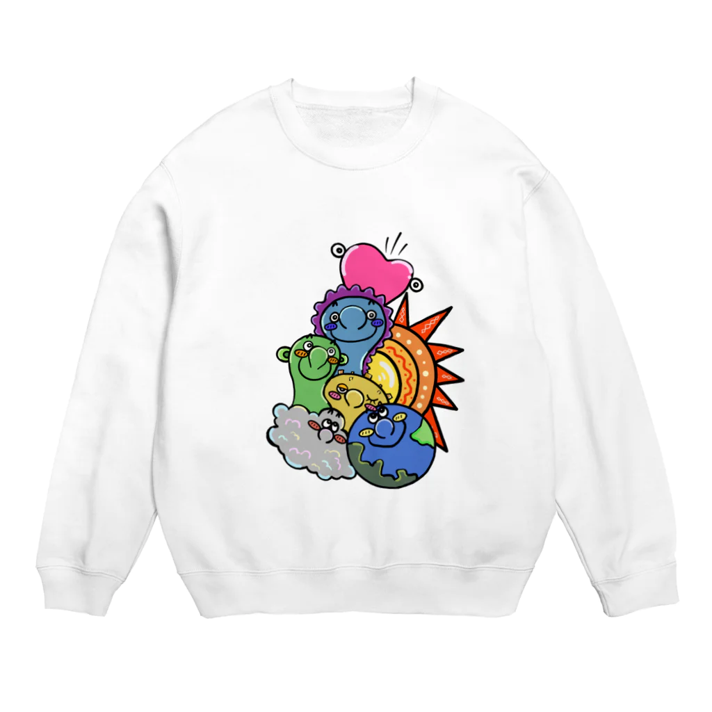 Colorful fam EarthのColorful Earth Crew Neck Sweatshirt