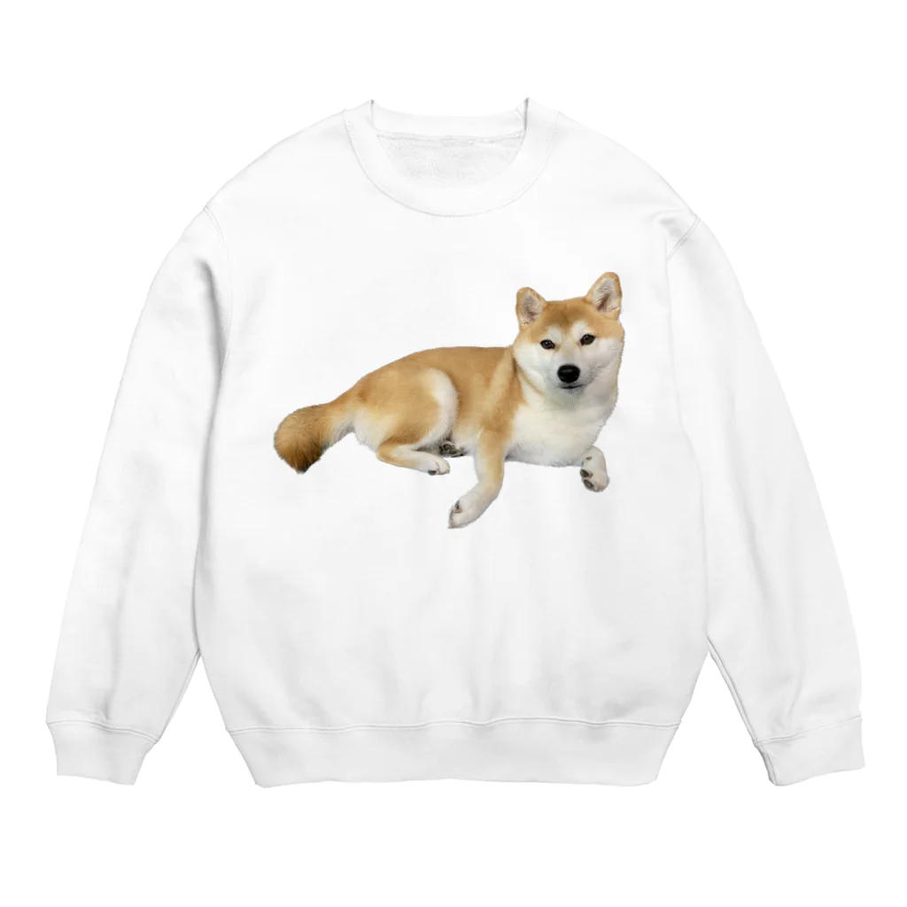 笛ガムのゆったり犬 Crew Neck Sweatshirt