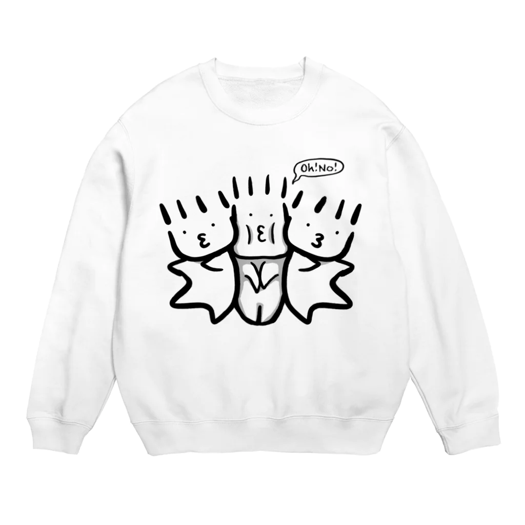 もちーショップのもちゃさんど Crew Neck Sweatshirt