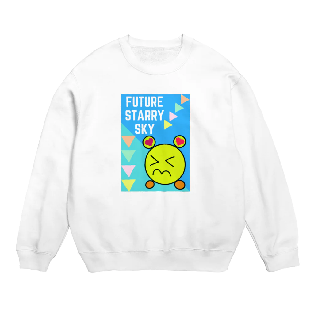 Future Starry Skyの泣かないで！！ Crew Neck Sweatshirt