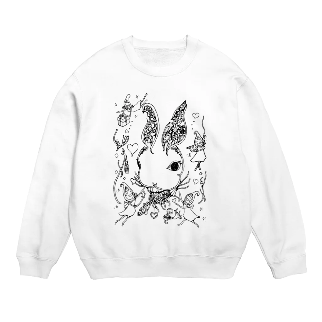 アトリエ葱のうさぎフト Crew Neck Sweatshirt