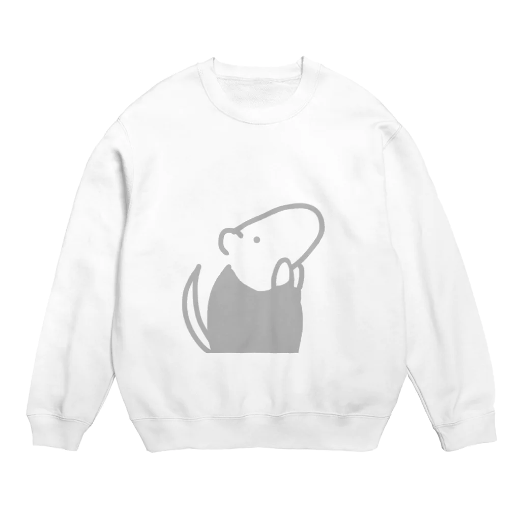 nonoarikuiのゆるいミナミコアリクイ　4 Crew Neck Sweatshirt