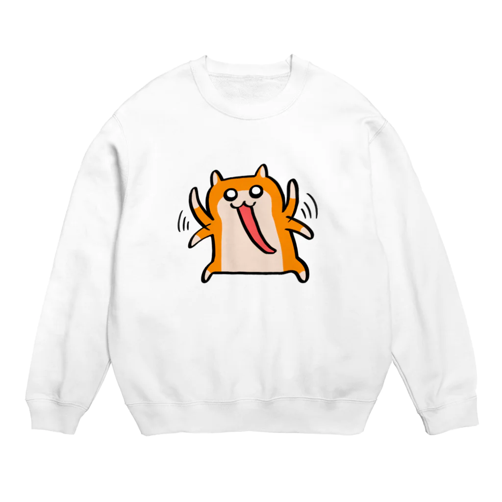 NORICOPOの白いフチがあるクソハムちゃん Crew Neck Sweatshirt