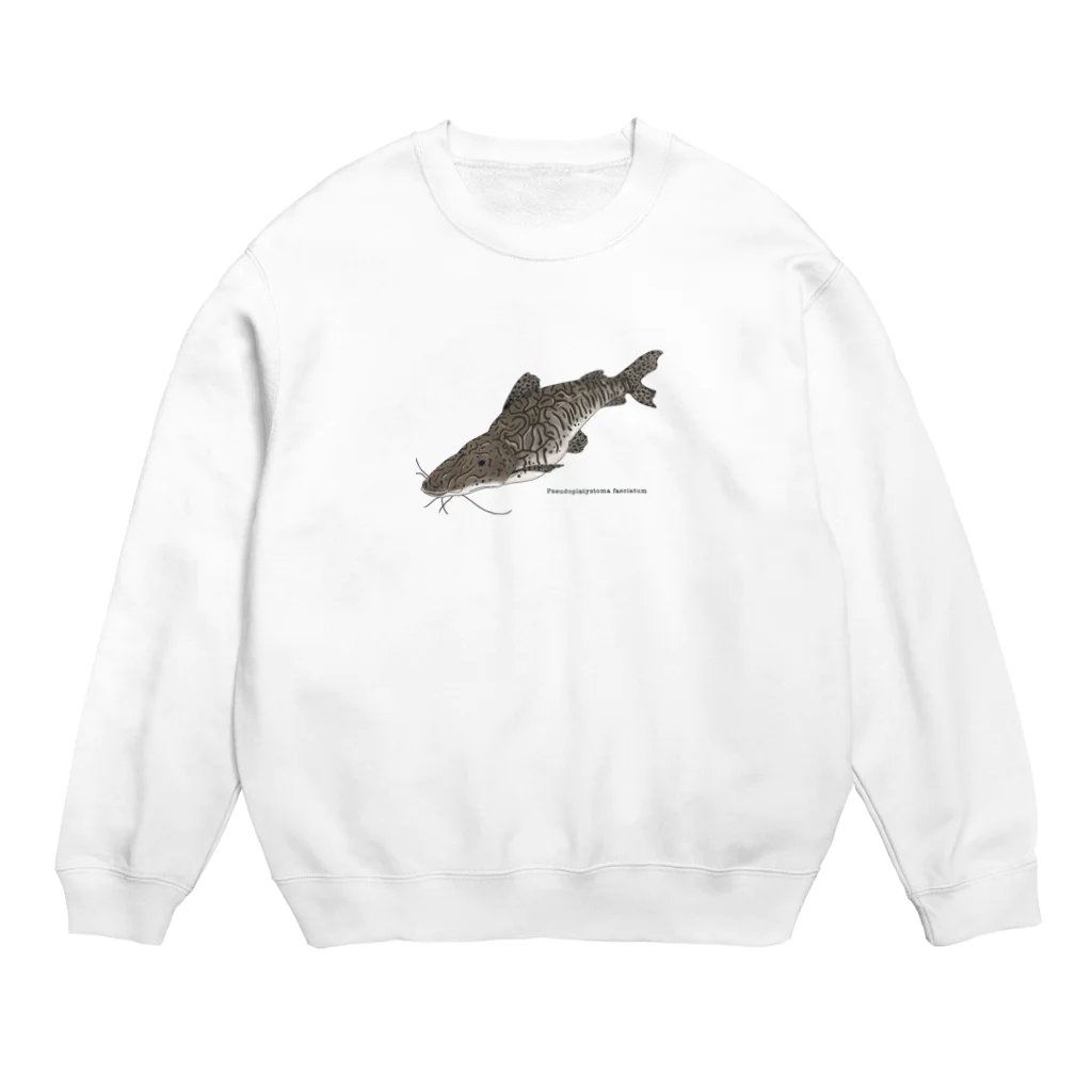 MAYAのタイガーショベルノーズキャットフィッシュ Crew Neck Sweatshirt