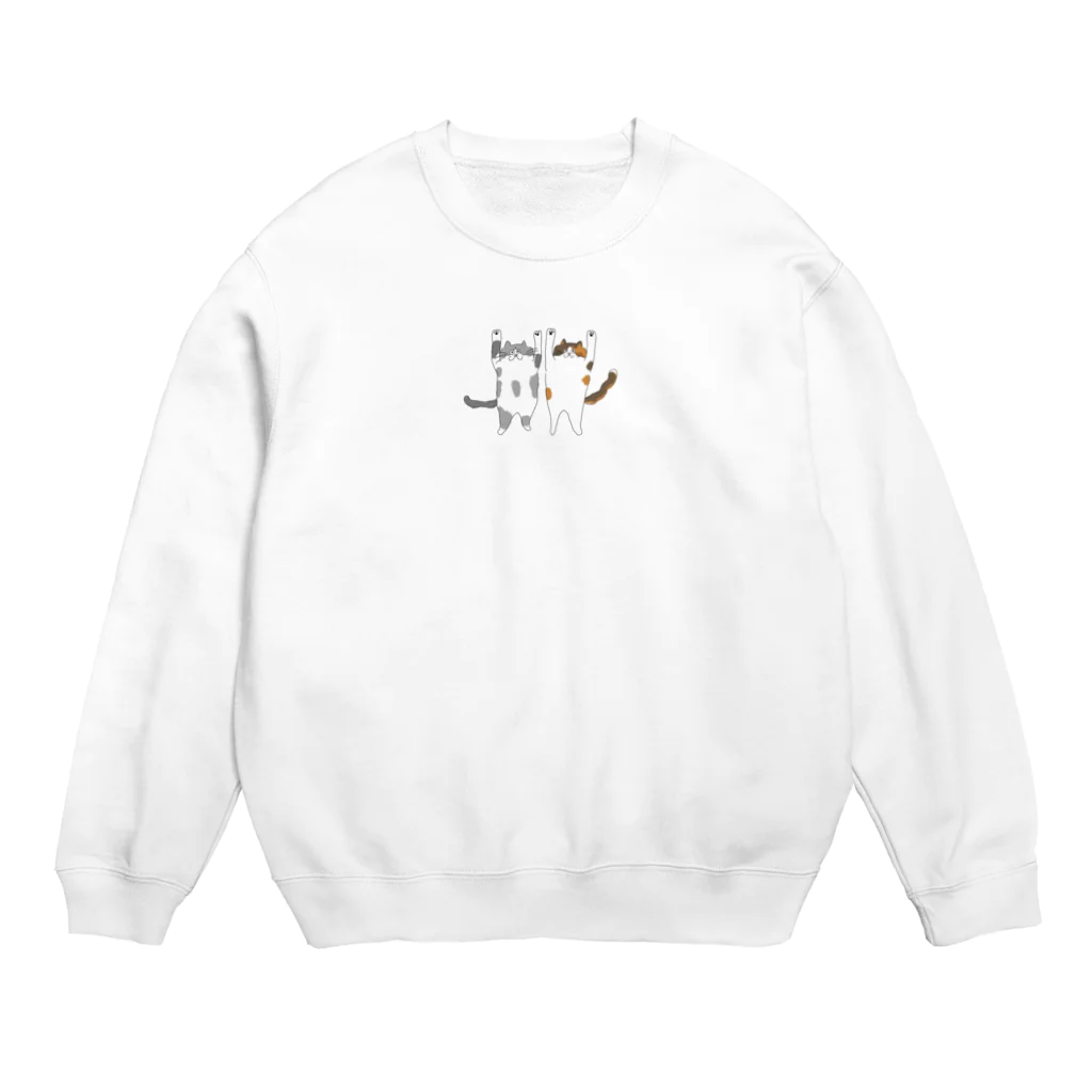 お髭ちゃんのおみせ。のごろーんにゃんず Crew Neck Sweatshirt