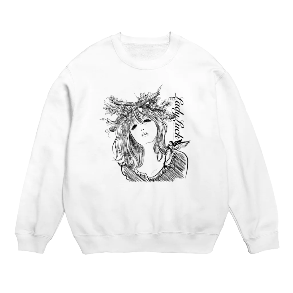 コーヒーロールのLady Luck-1 Crew Neck Sweatshirt