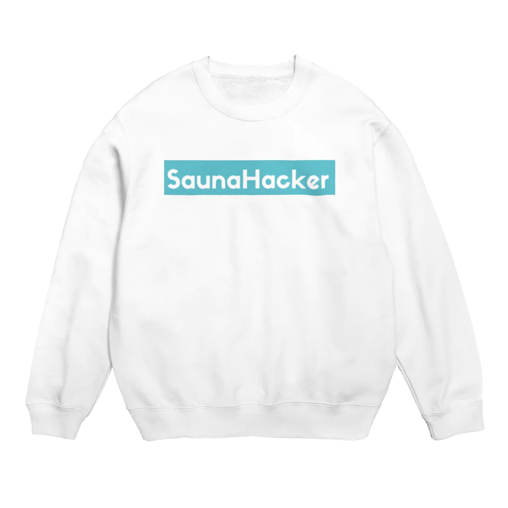 サウナハッカー♨️のサウナハッカー　ボックスロゴ Crew Neck Sweatshirt