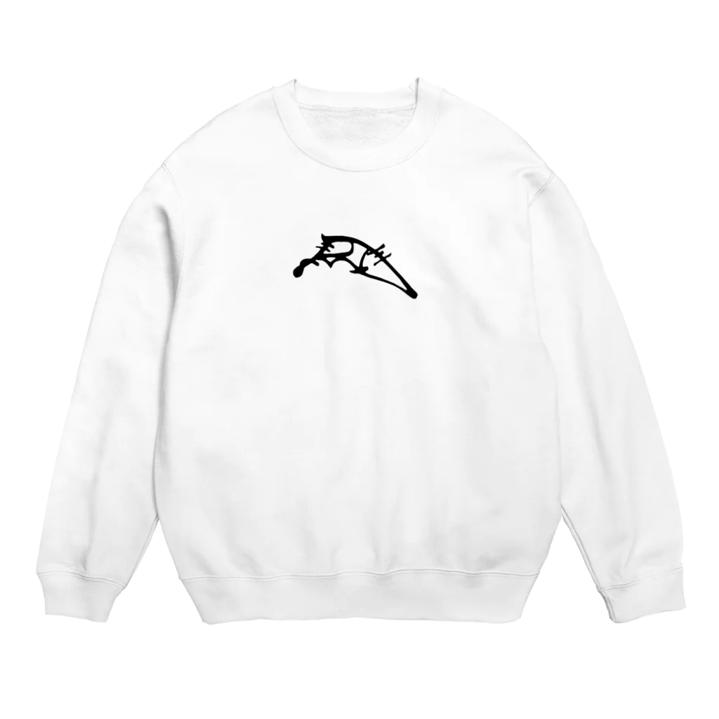 sengokuartの織田信長　花押（黒） Crew Neck Sweatshirt