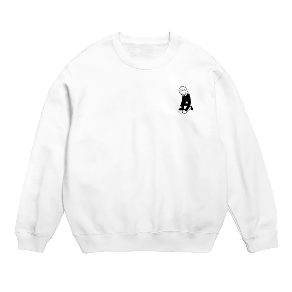 踊るこどもたちの恋する女の子。 Crew Neck Sweatshirt