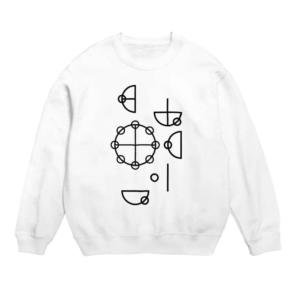 iyasinceのいやしんすカタカムナ「バランスの達人」 Crew Neck Sweatshirt