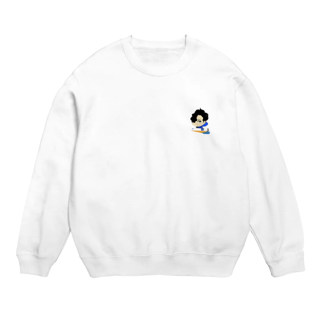 fine the mallの4カドのぱいんくん Crew Neck Sweatshirt