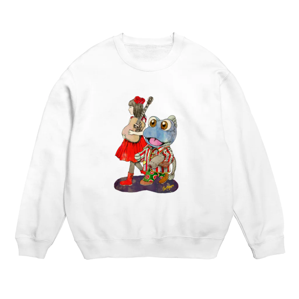 有明ガタァ商会の ギター少女とガタ Crew Neck Sweatshirt