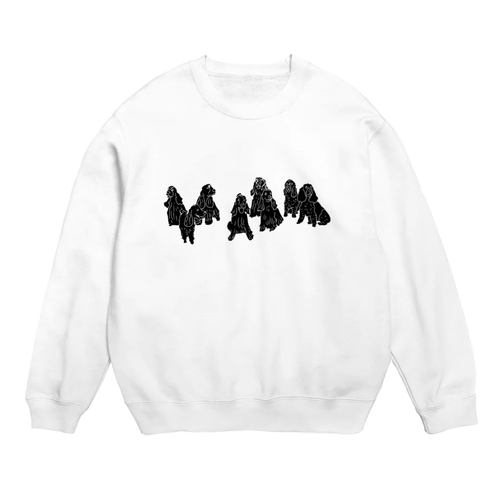 Dog On Boardのnofontblack Crew Neck Sweatshirt