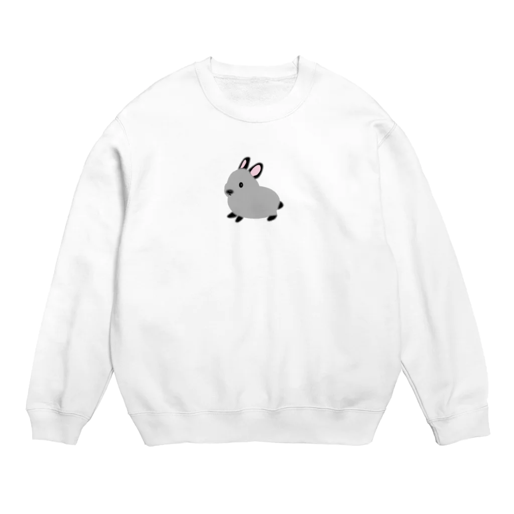 whiterabbit2010のうさぎ　サイアミーズスモークパール Crew Neck Sweatshirt