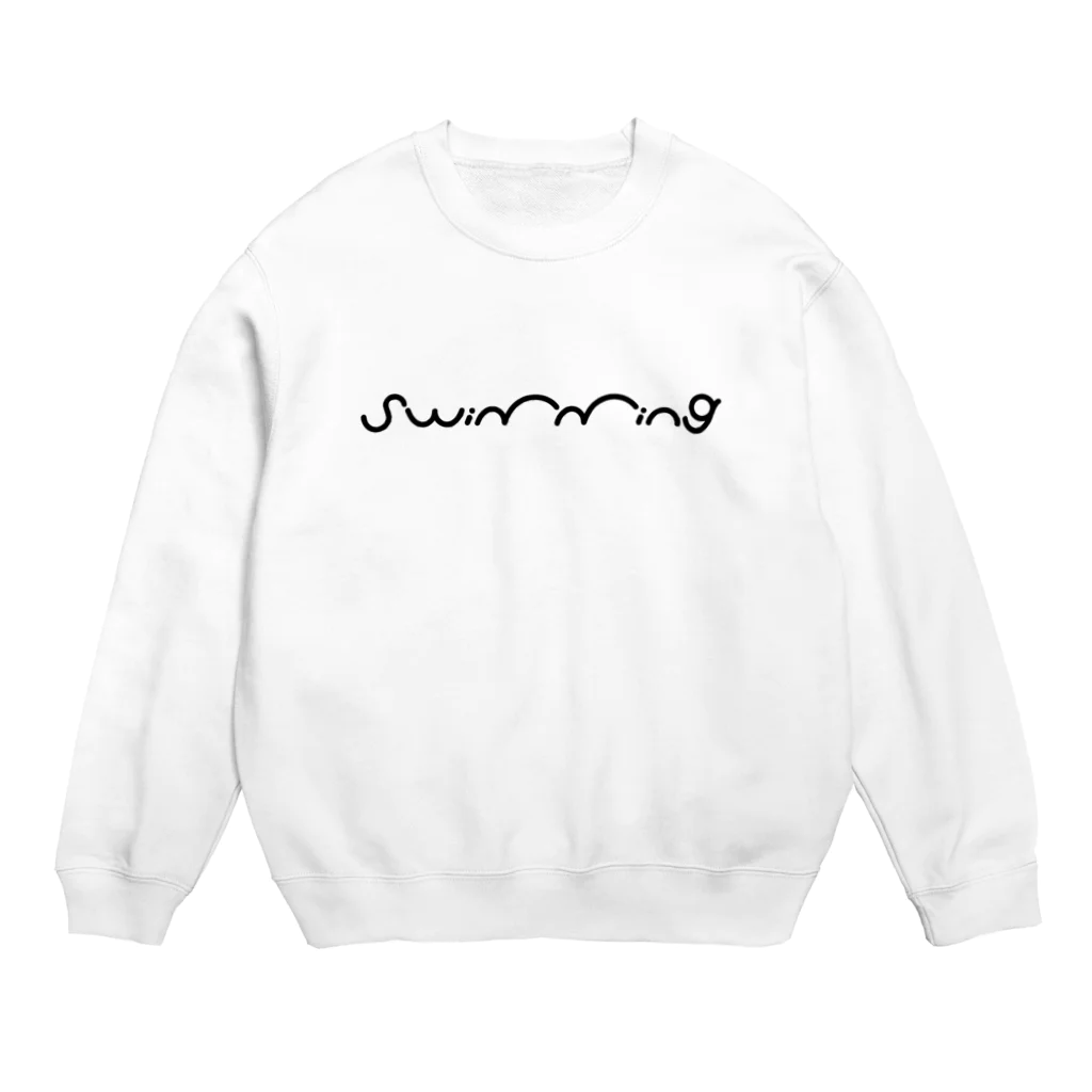 i_zumiのswimming Crew Neck Sweatshirt