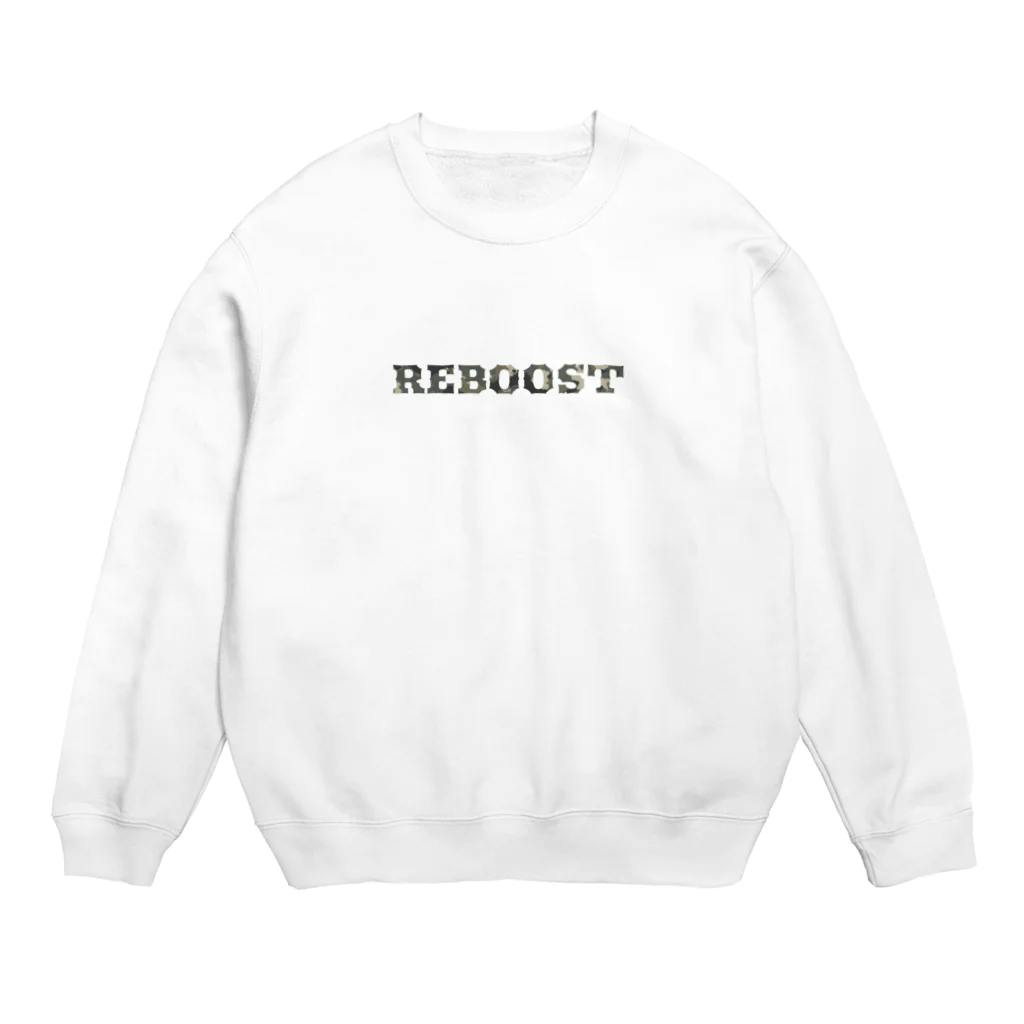 -BRIGHTS-のアウトドアな迷彩ロゴ【 REBOOST 】 Crew Neck Sweatshirt