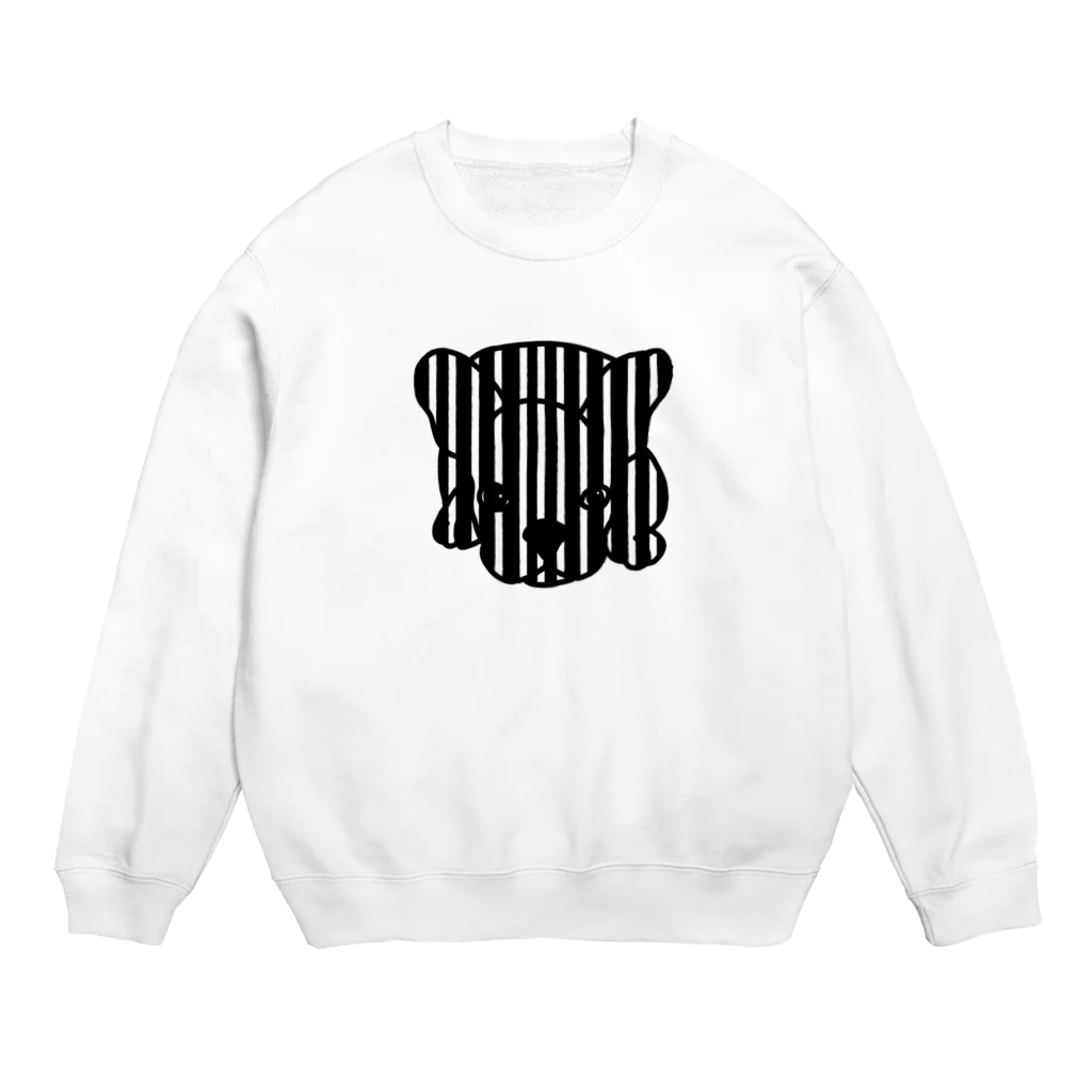 みつまめこshopのストライプ犬 Crew Neck Sweatshirt