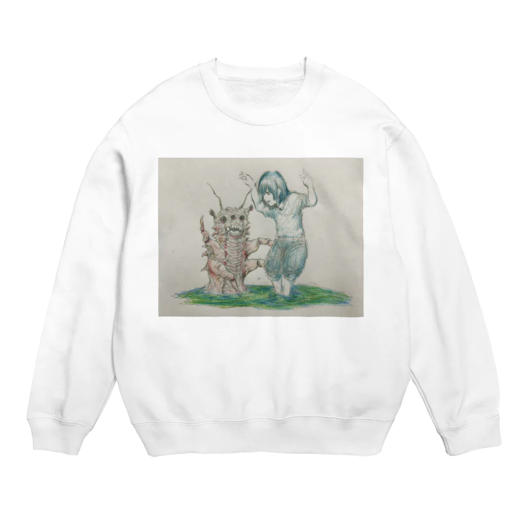 りょうくん飯店の川遊び Crew Neck Sweatshirt