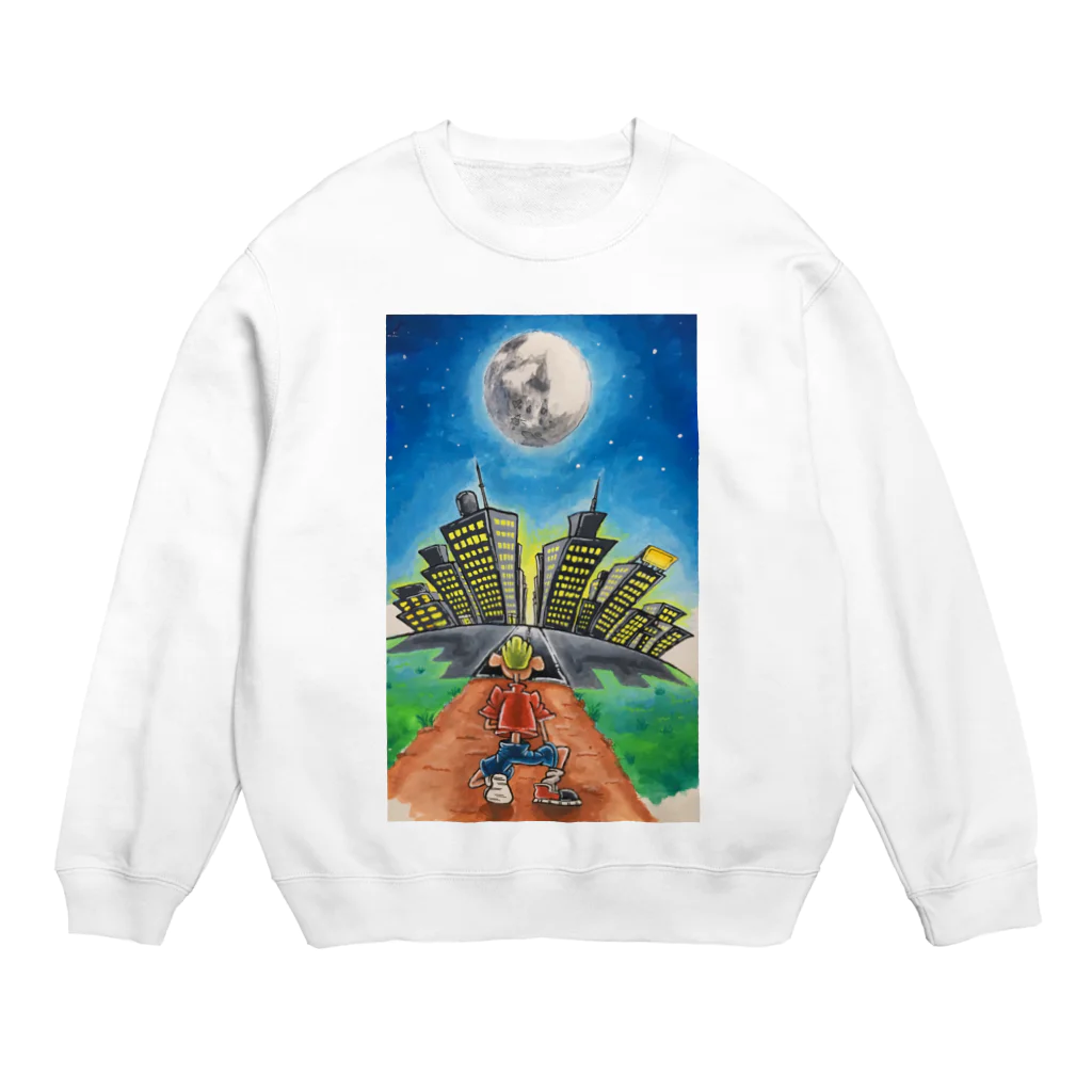 12114649の月に吠えろ Crew Neck Sweatshirt