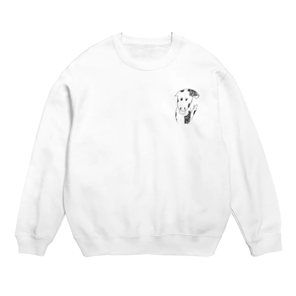 りなチョップのうし子 Crew Neck Sweatshirt