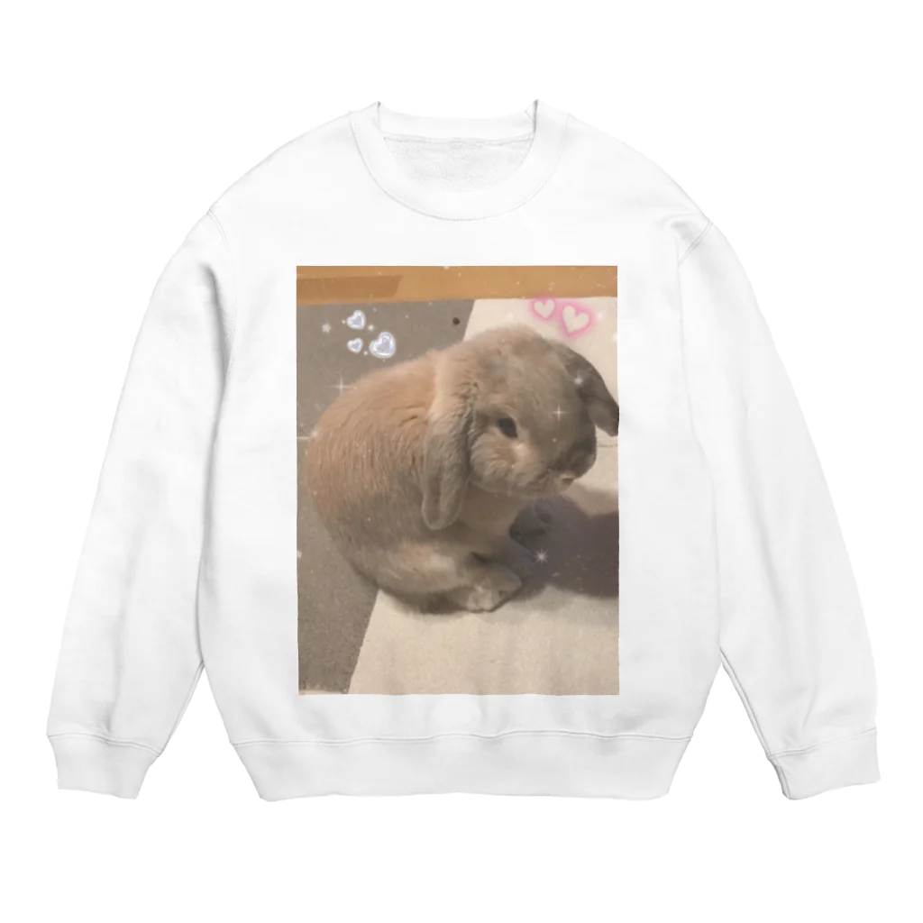 ウサ王の垂れ耳 Crew Neck Sweatshirt