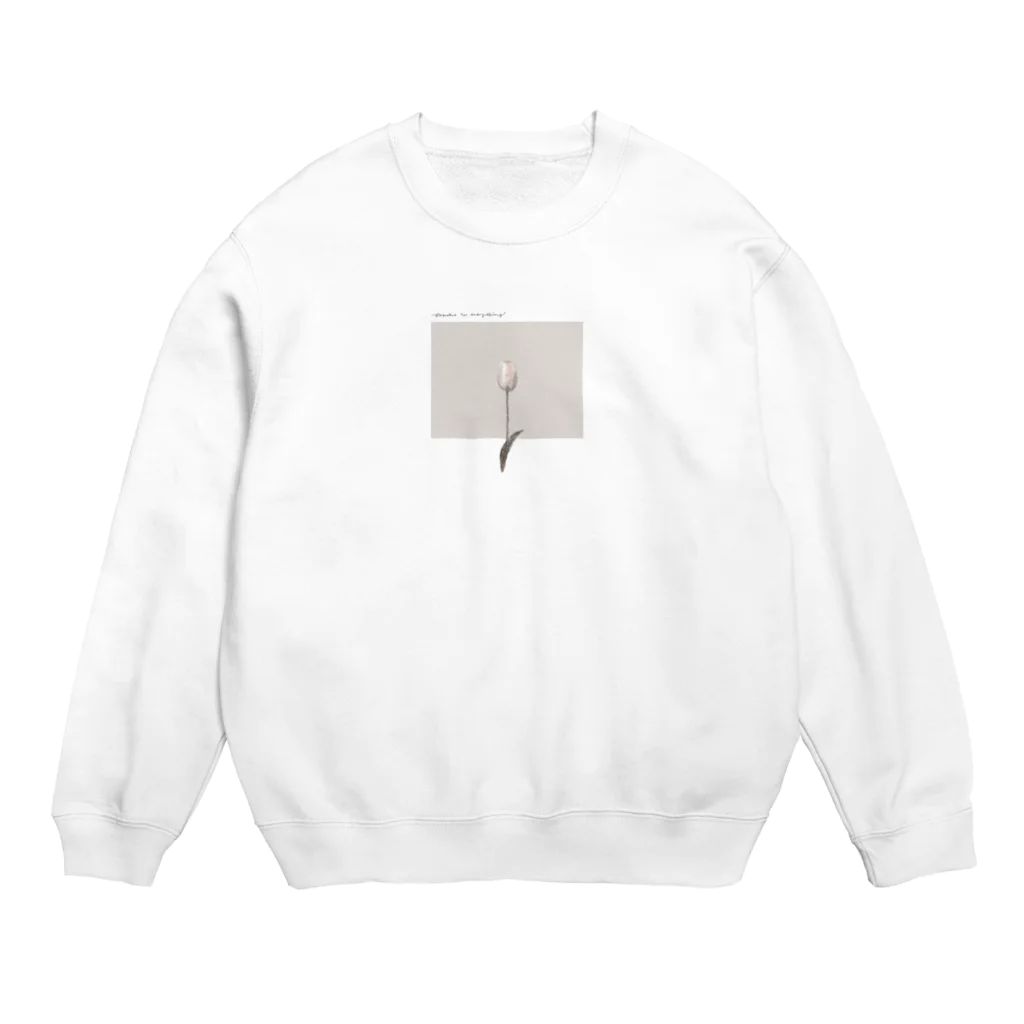 rilybiiのSAKURA milk tea* chocolate Crew Neck Sweatshirt