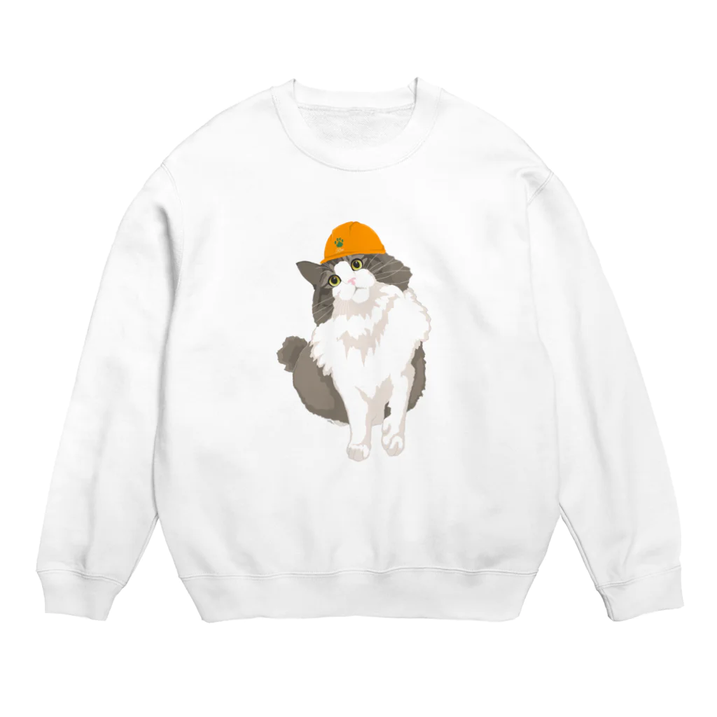 猫のイラスト屋さんのrin Crew Neck Sweatshirt