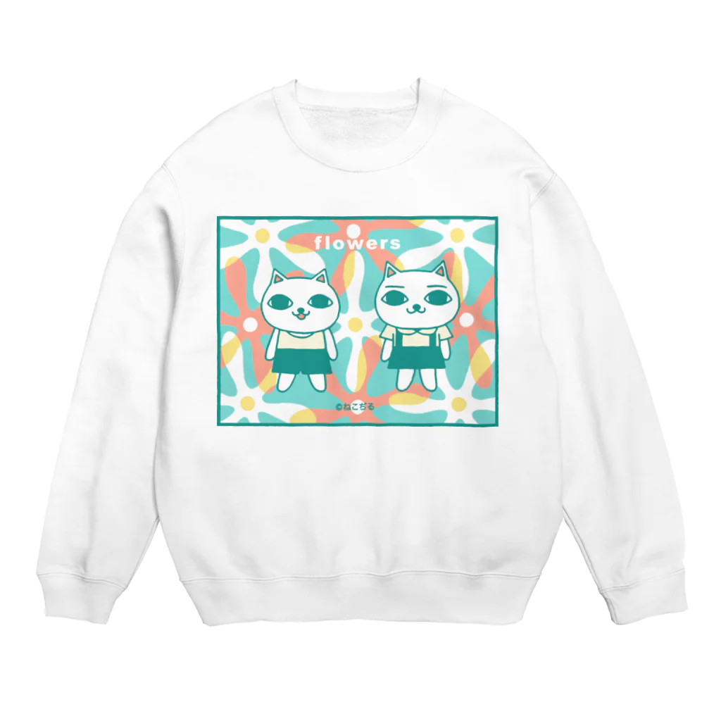 ねこぢるショップのフラワーズ Crew Neck Sweatshirt