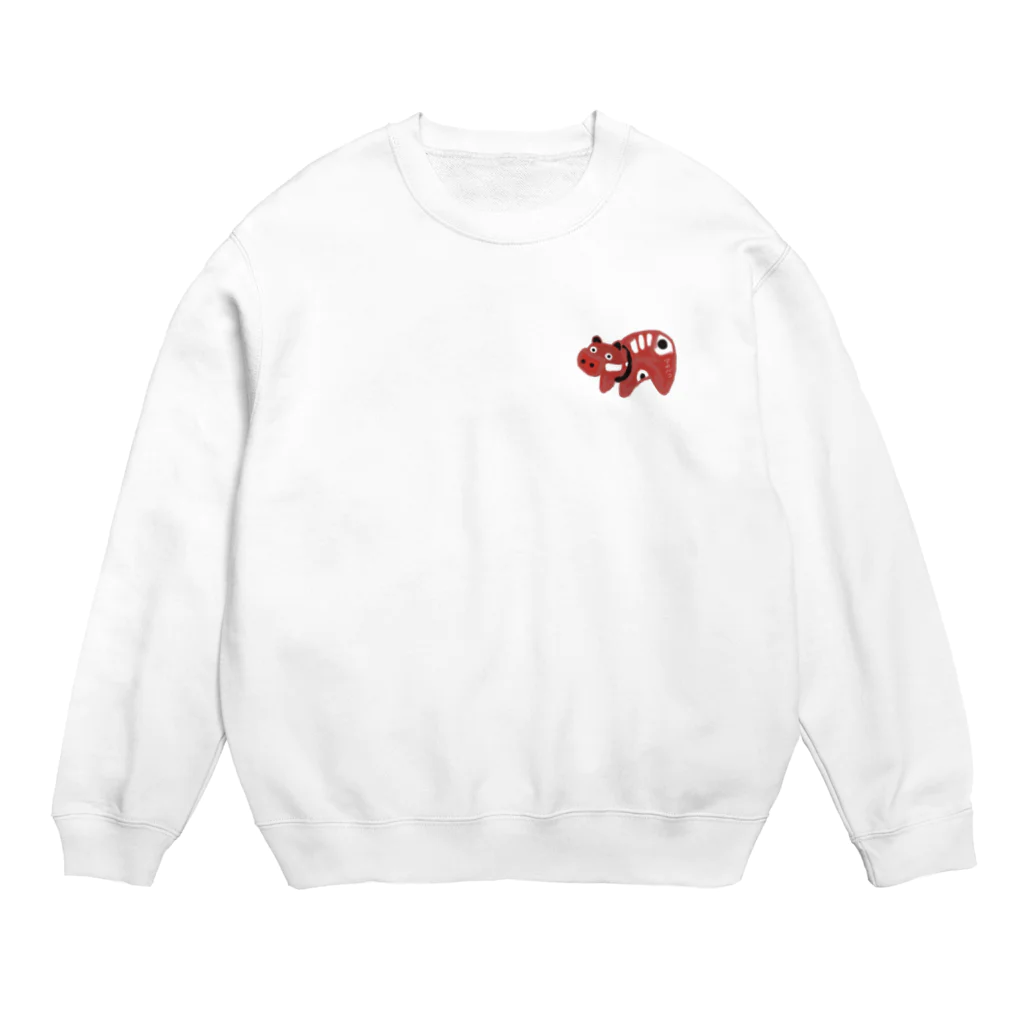 DaNアートSHOPのアカベコくん Crew Neck Sweatshirt